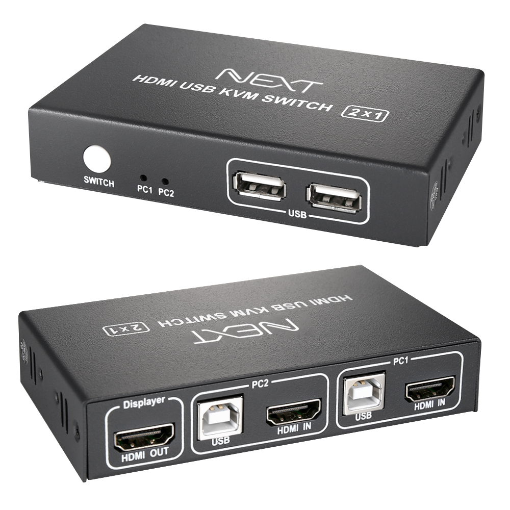 2:1 USB HDMI KVM 스위치 무전원 NEXT 7102KVM-4K - 상세 이미지 4