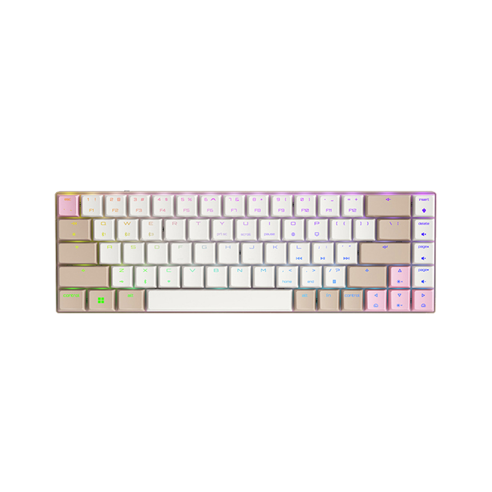 체리 키보드 MX LP 2.1 RGB 카키 파우더 슬림 적축 유무선 기계식 키보드 - 상품 이미지