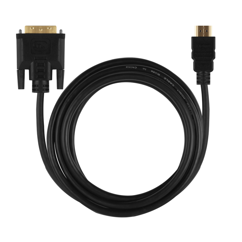 넥스트유 HDMI 1.4 to DVI 듀얼 변환 케이블 2m, 1개 - 상품 이미지