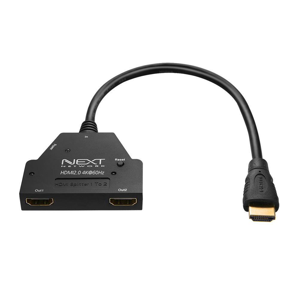 리얼4K HDMI2.0 1:2분배기 스플리터 4K60Hz 4:4:4/PS4 PRO/HDCP/3D/피그테일 NEXT 402SPC4K60 이미지 2