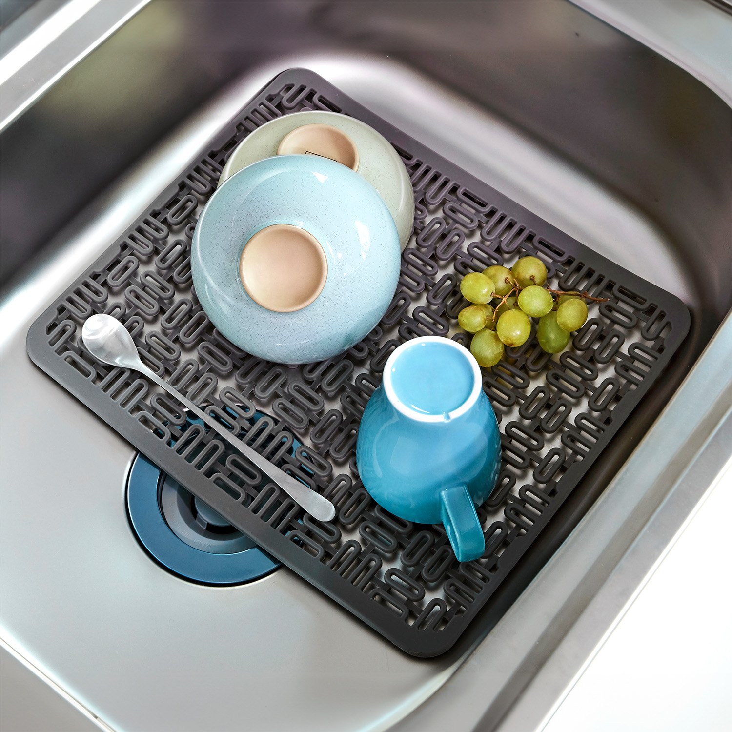 쿠지나인 실리콘 싱크볼 보호 매트 기스 소음방지