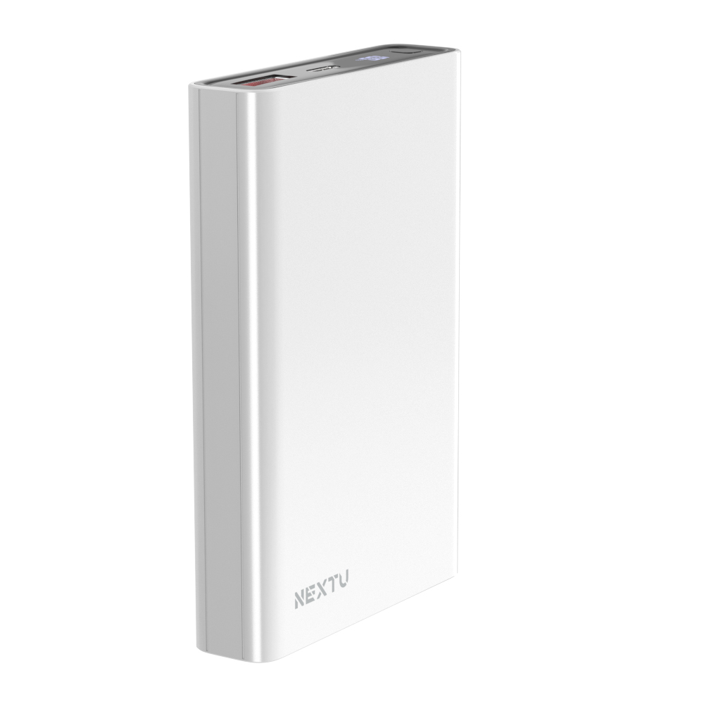 넥스트유 10,000mAh 미니 휴대용 고속 충전 보조배터리 1006 10000mAh, 화이트 - 상세 이미지 3