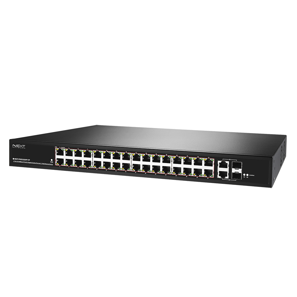 넥스트 NEXT-POE332SFP-TP 기가 업링크 2포트 POE 스위칭허브470W - 상품 이미지