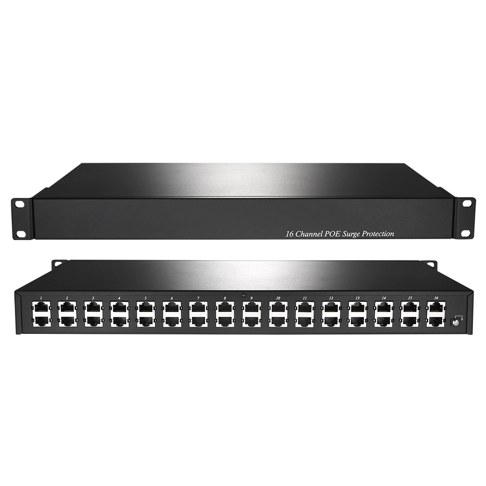 16포트 POE 서지보호기 렉타입 낙뢰보호 반응속도 1ns이하 최대 4KV NEXT-1616SP-P - 상세 이미지 3