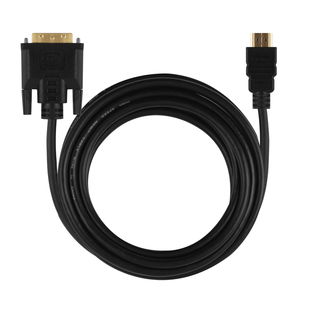 넥스트유 HDMI 1.4 to DVI 듀얼 변환 케이블 3m, 1개 - 상품 이미지