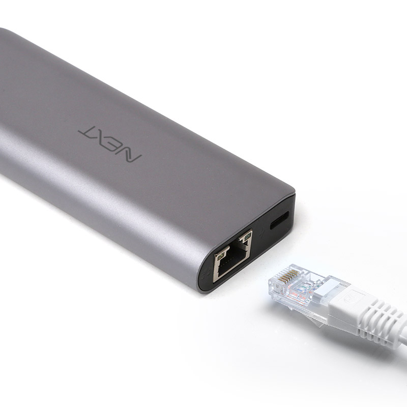 넥스트유 6in1 C타입 USB HDMI 랜선 카드리더기 멀티허브 326TCH - 상세 이미지 5