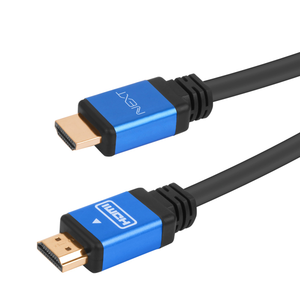 넥스트유 HDMI Ver1.4 4K 블루메탈 고급형 케이블 2m, 1개 - 상세 이미지 3