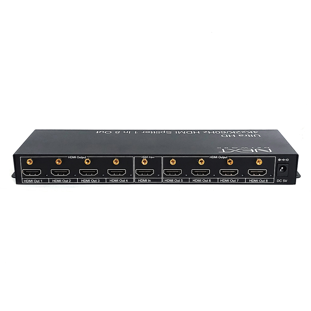 리얼4K HDMI2.0 1:8분배기 스플리터 4K60Hz/EDID/HDCP/3D 지원 NEXT 408SP4K60 이미지 3