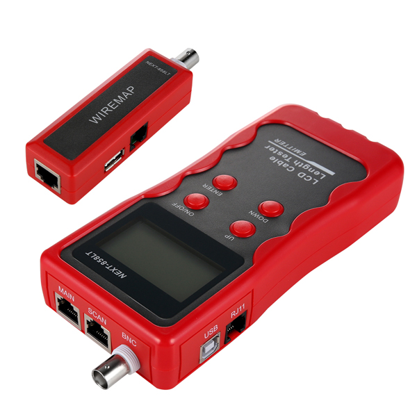 랜케이블 테스터기 RJ45+RJ11+USB+BNC/ 동축테스트/PIN Map,케이블 길이체크/분리형/휴대용 NEXT 858LT - 상세 이미지 3