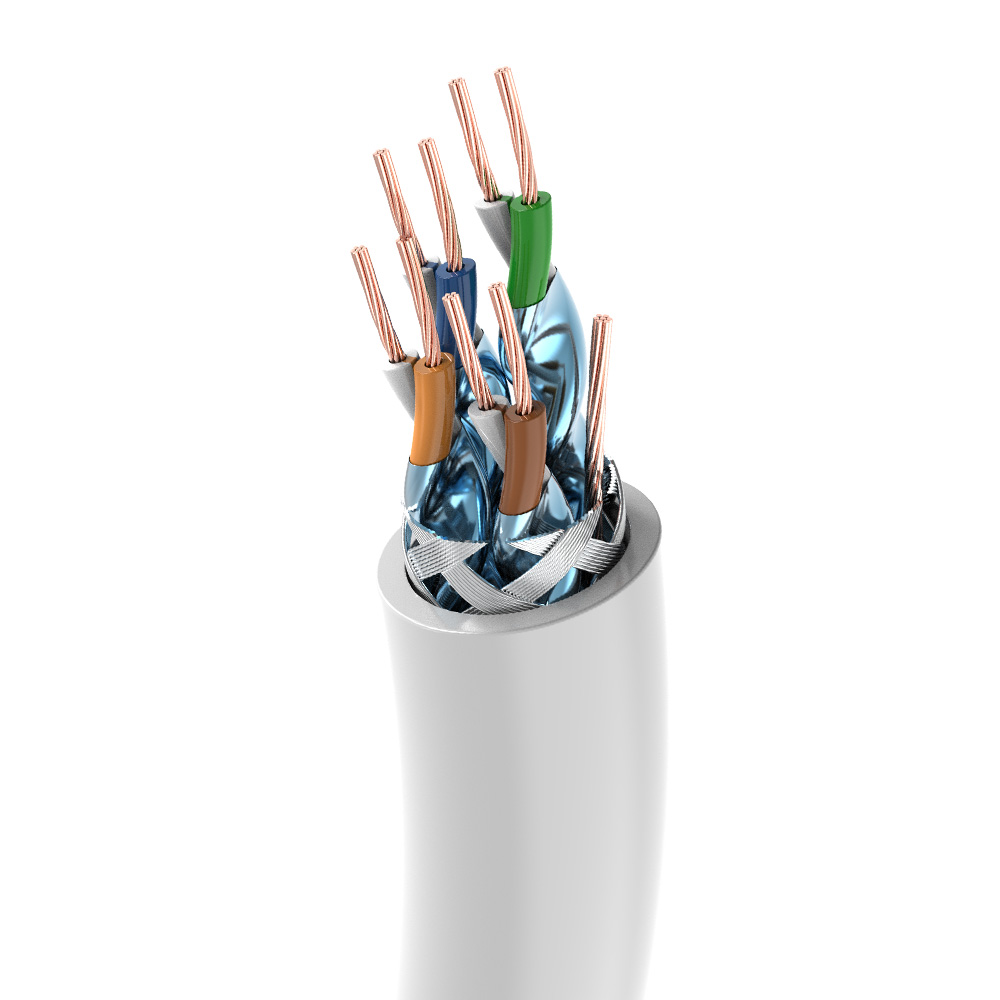 벤션 CAT7 SSTP 초고속 기가 랜선 랜케이블 ICC ICD 0.5m, 화이트 - 상세 이미지 2