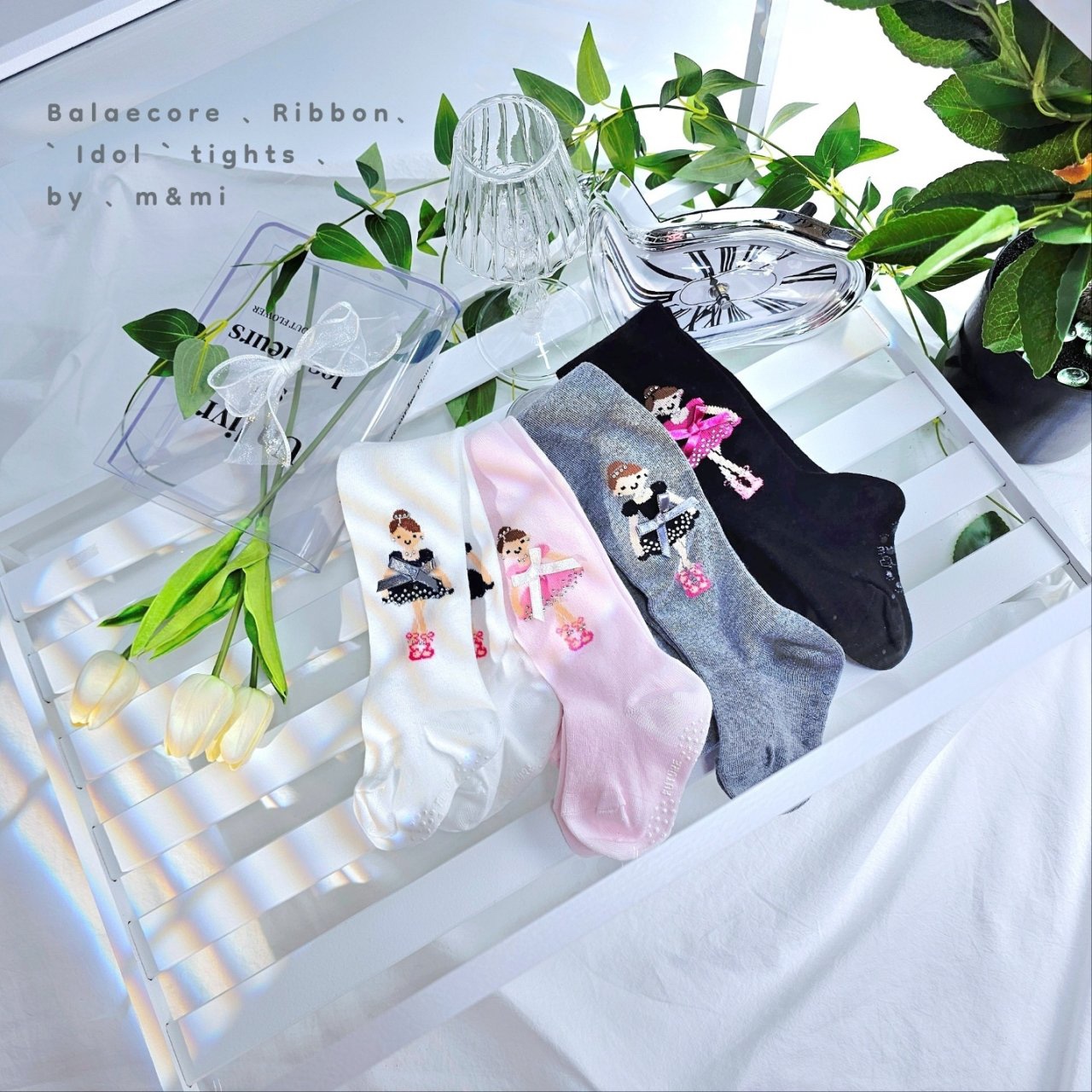 발레리나 타이즈 유아 여아 스타킹 레깅스 - 상세 이미지 5