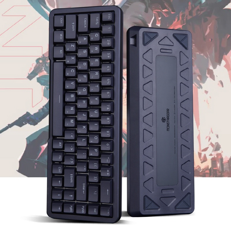 몬스타기어 스팅68 미니 알루미늄 자석축 우팅 래피드트리거 매크로 단축키 조약돌 키보드