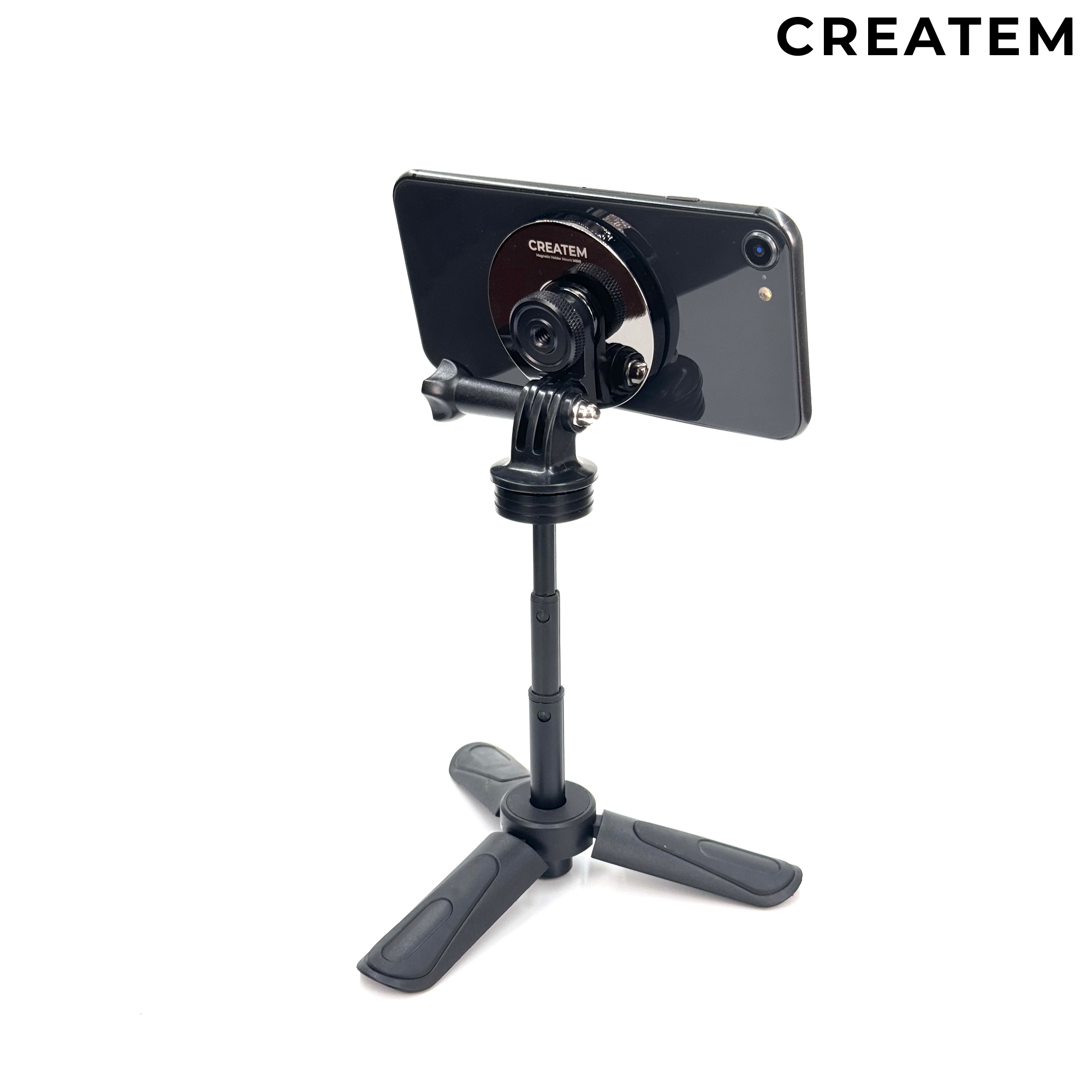 심플 브이로그 맥세이프 삼각대 - 셀카봉 내장 고급 미니삼각대