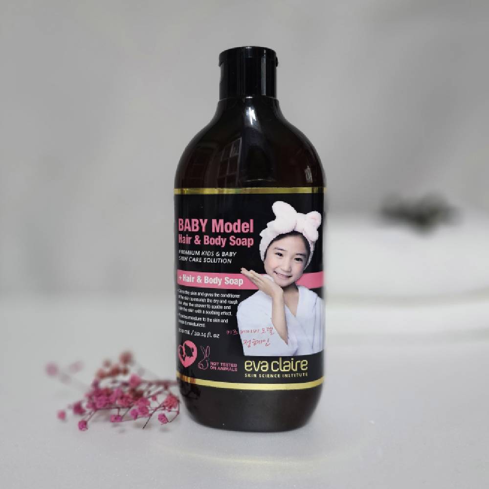 에바끌레르 베이비 모델 헤어 앤 바디솝 300ml - 상세 이미지 5