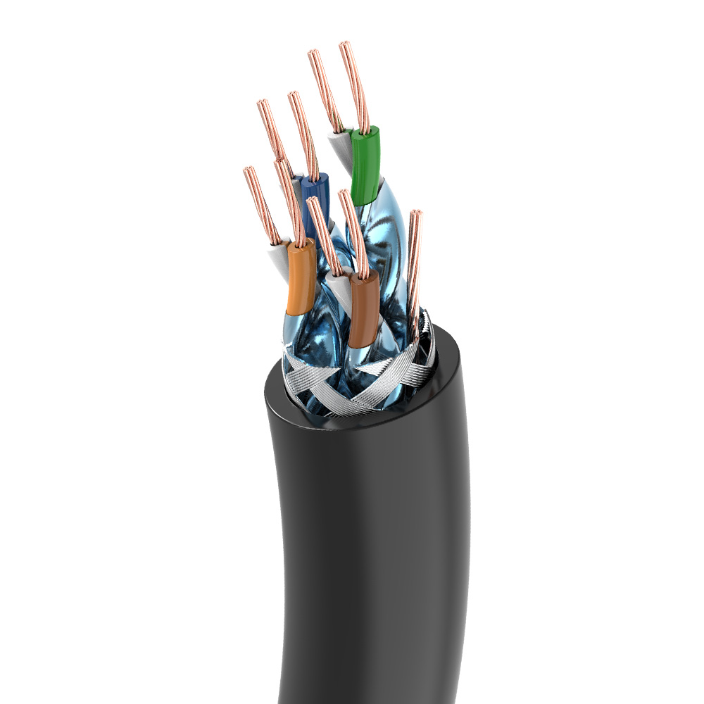 벤션 CAT7 SSTP 초고속 기가 랜선 랜케이블 ICC ICD 15m, 블랙 - 상세 이미지 2
