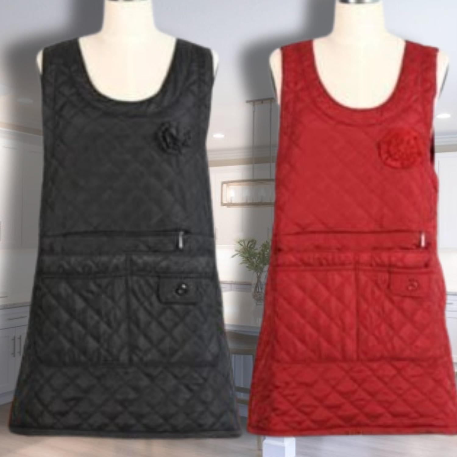 따뜻한 겨울용 앞치마 가게 요양사 요양원 간병인 앞치마 영업용 앞치마