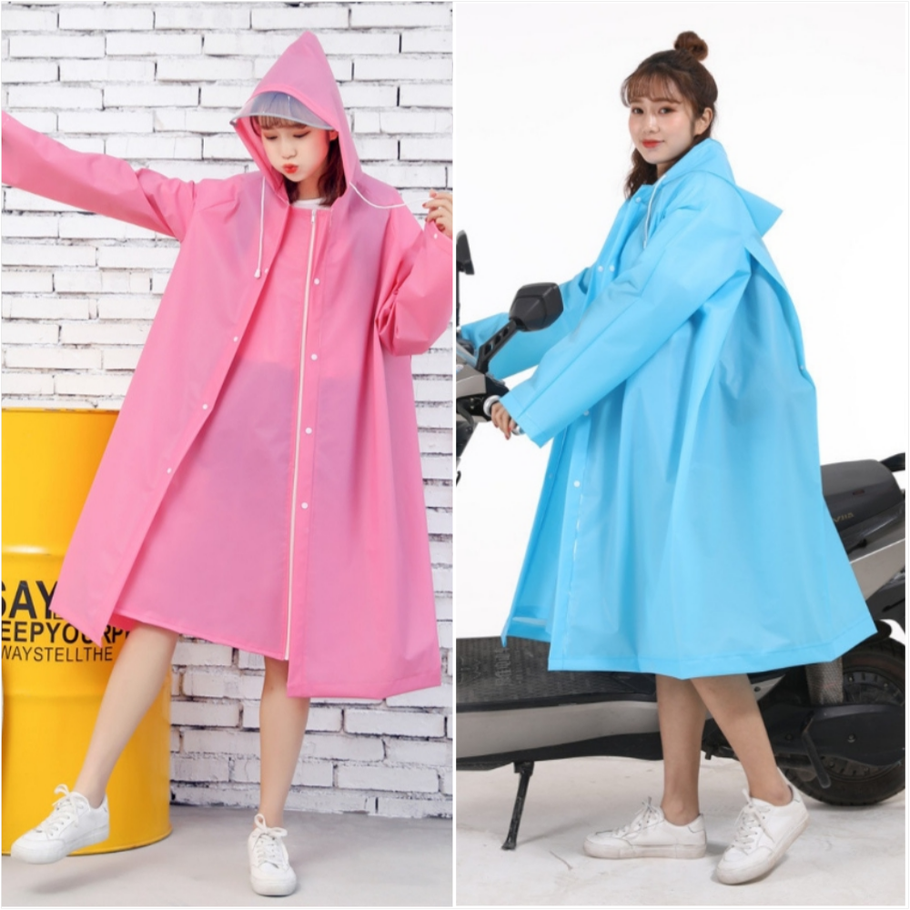 산토초이 판초우의 레인코트 비옷 남자 여자 등산용 EVA 성인용 여성