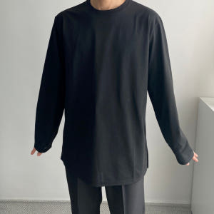 1+1 흰티 쭉티 남자레이어드티 흰색면티 목안늘어나는 어깨넓어보이는 오버... 착용 후기 | 사이즈/핏 총정리 - 상품 이미지 2