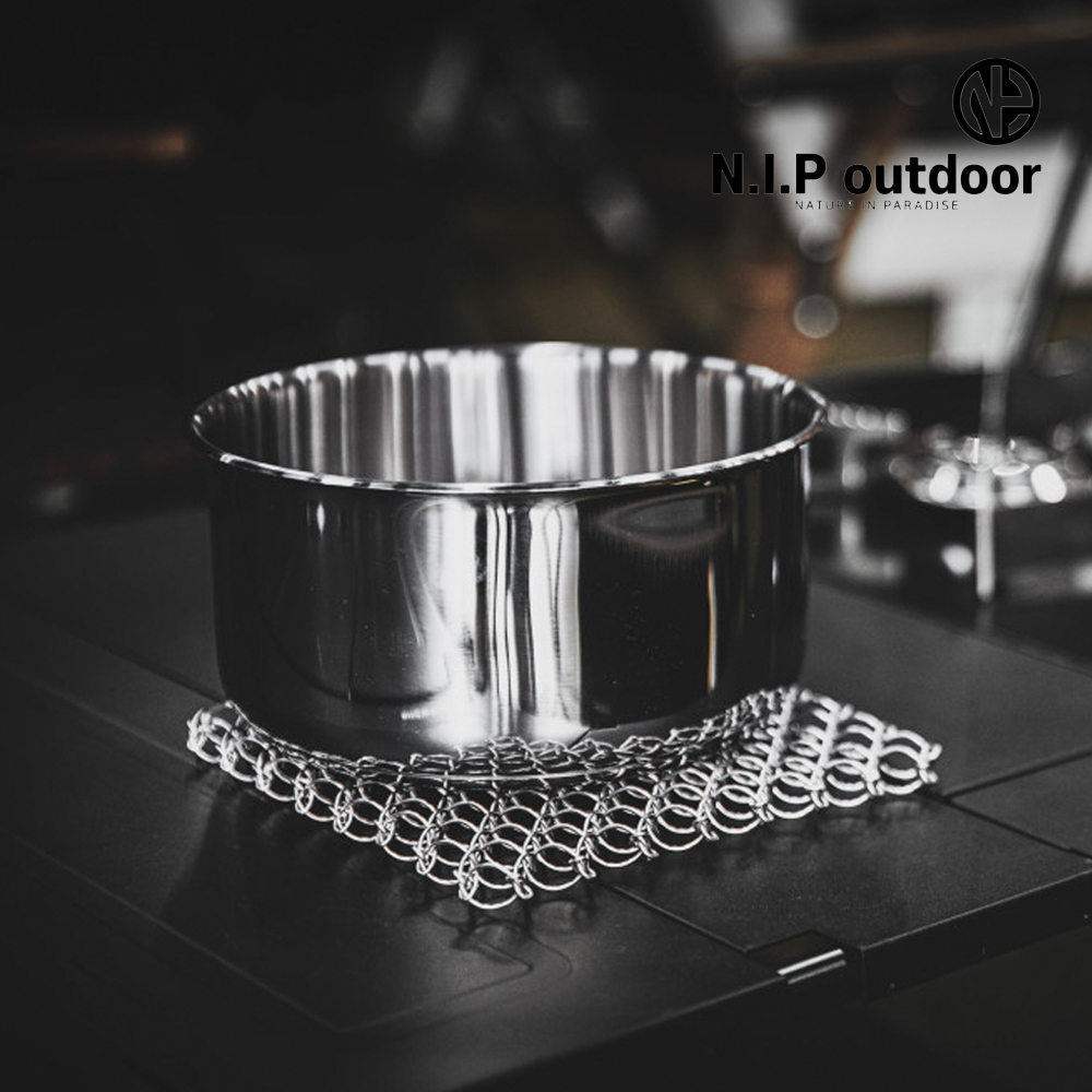 N.I.P 와이어팟 코일 스탠드 냄비받침 캠핑용 파우치포함