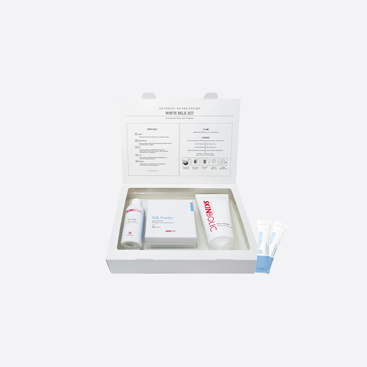 스킨볼릭 화이트 밀크 키트 KIT 우유 성분 재생 미백 - 상품 이미지