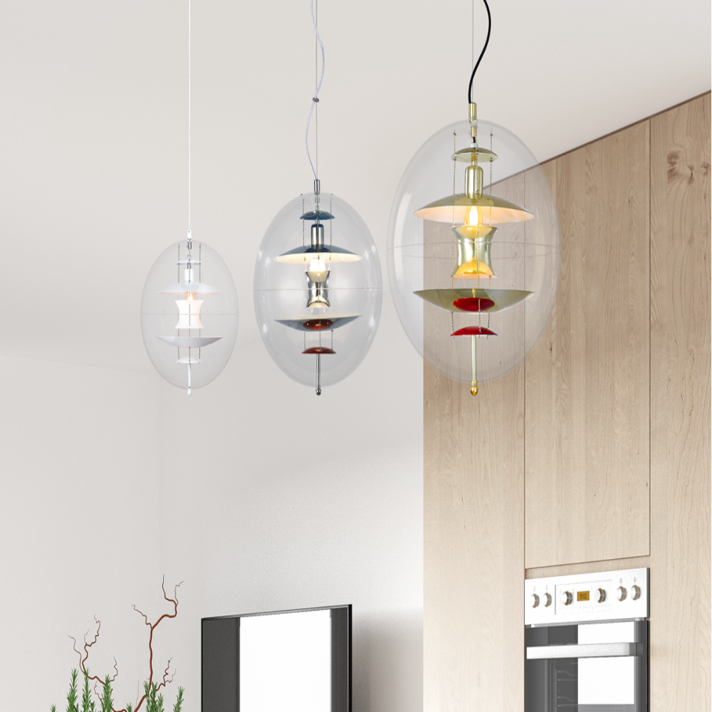무료+당일발송/KC인증 북유럽식탁등 LED 글로브 펜던트 조명 4인 식탁등 골드 - 상세 이미지 2