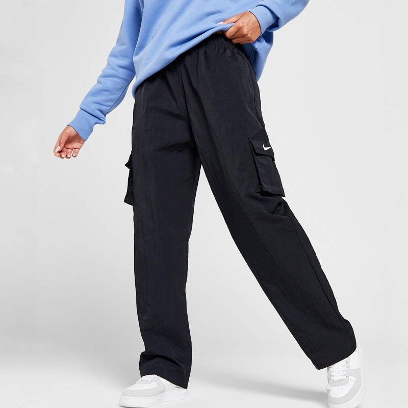 나이키 NIKE 나일론 카고바지 여성 와이드팬츠 DO7210블랙, L - 상세 이미지 2