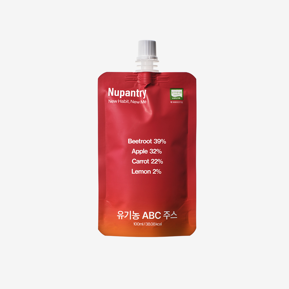 누팬트리 갈아만든 유기농 ABC쥬스 건강음료 100ml x 10팩 상품 이미지