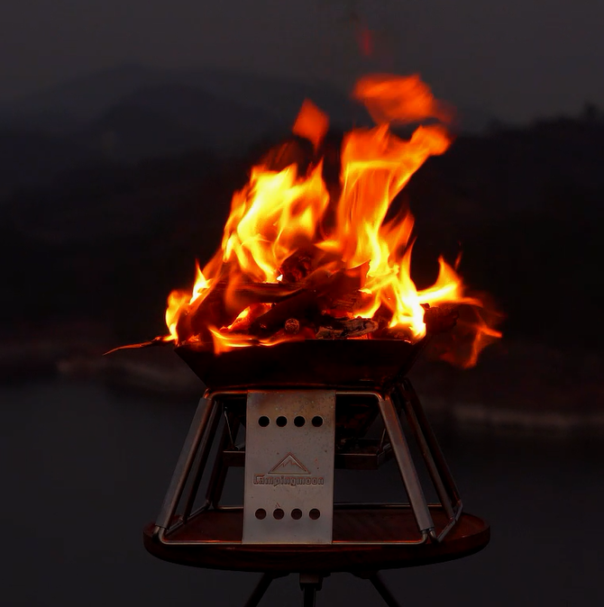 캠핑문 초소형 접이식 모닥불 XXS 화로대 X-MINI