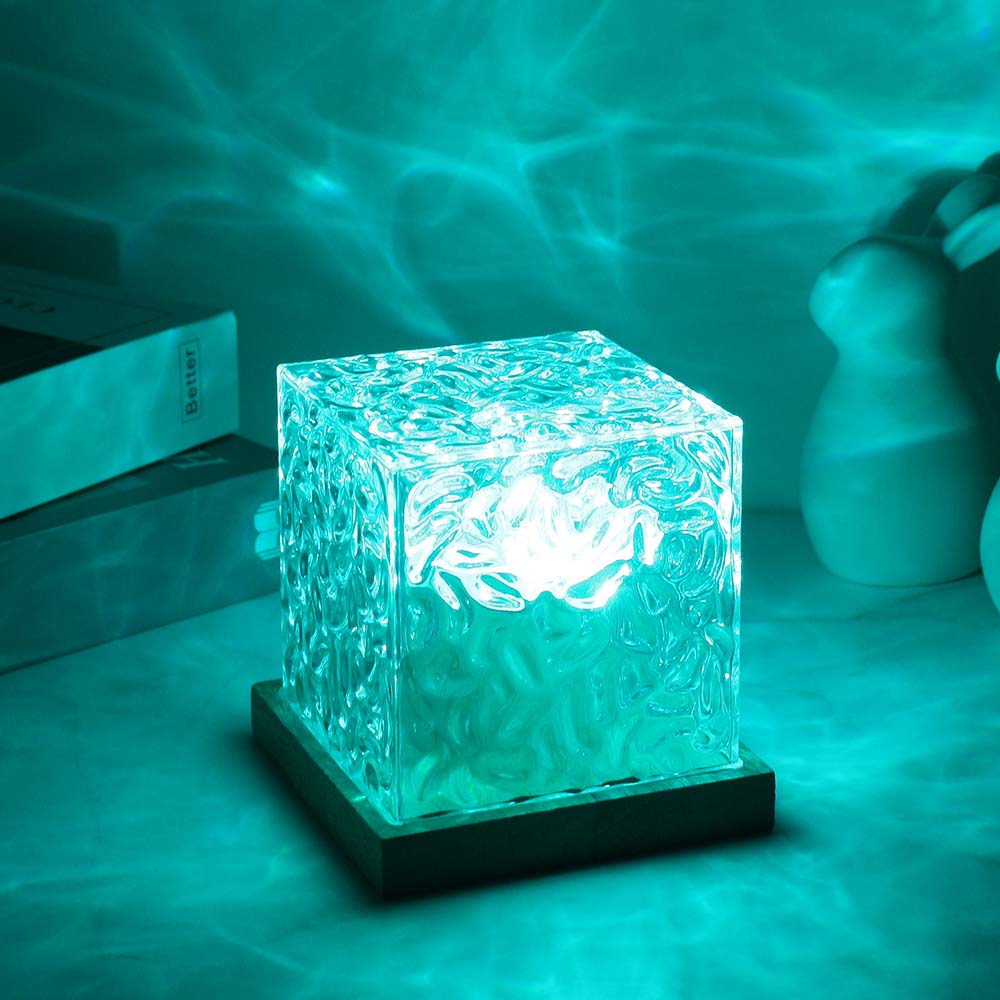 젤센 윤슬 오로라 LED 크리스탈 무드등 RGB 리모컨 인테리어 밝기조절 USB 연결 이미지 6