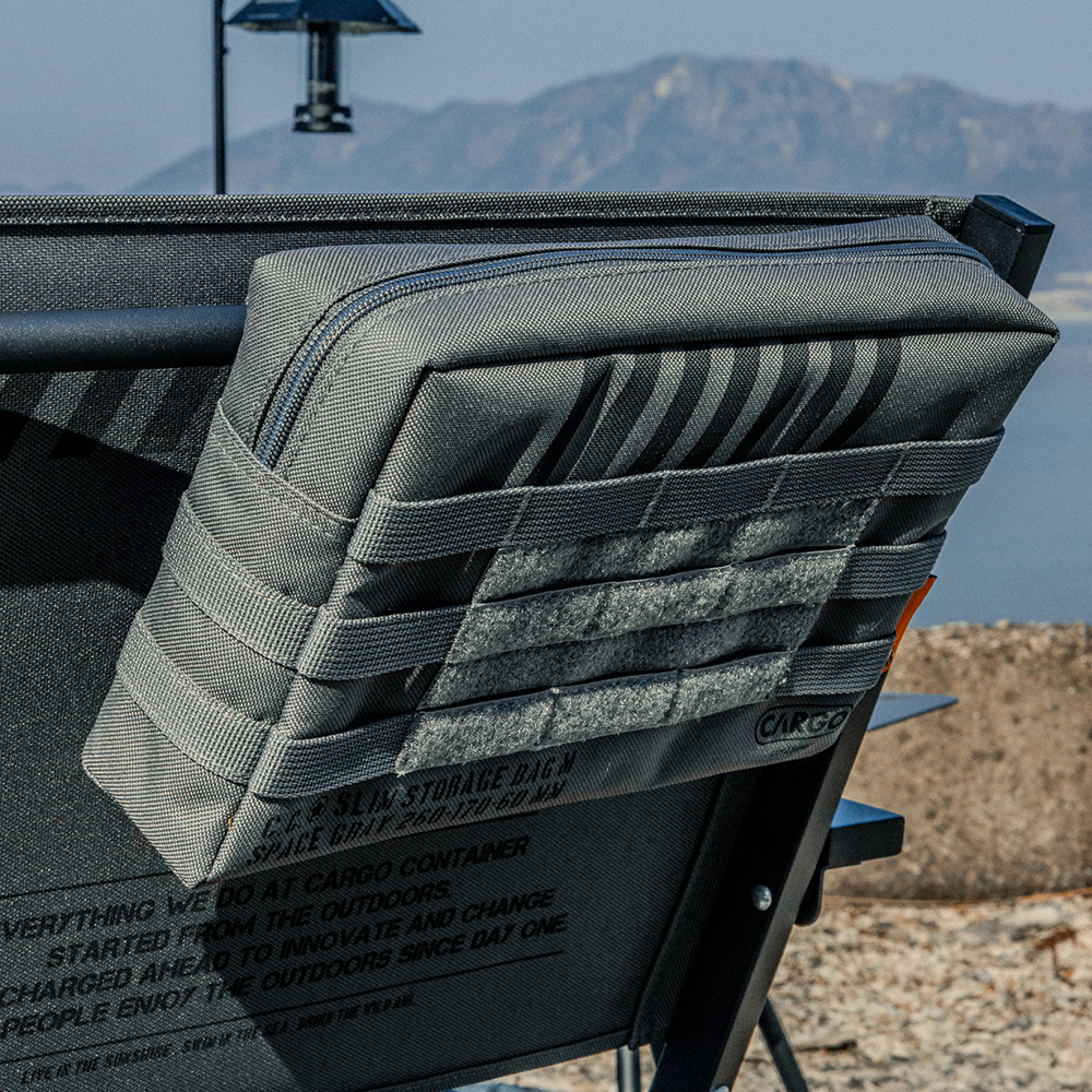 카고컨테이너 슬림 스토리지 백 M 캠핑 체어 사이드 가방 미니 수납 파우치 택티컬