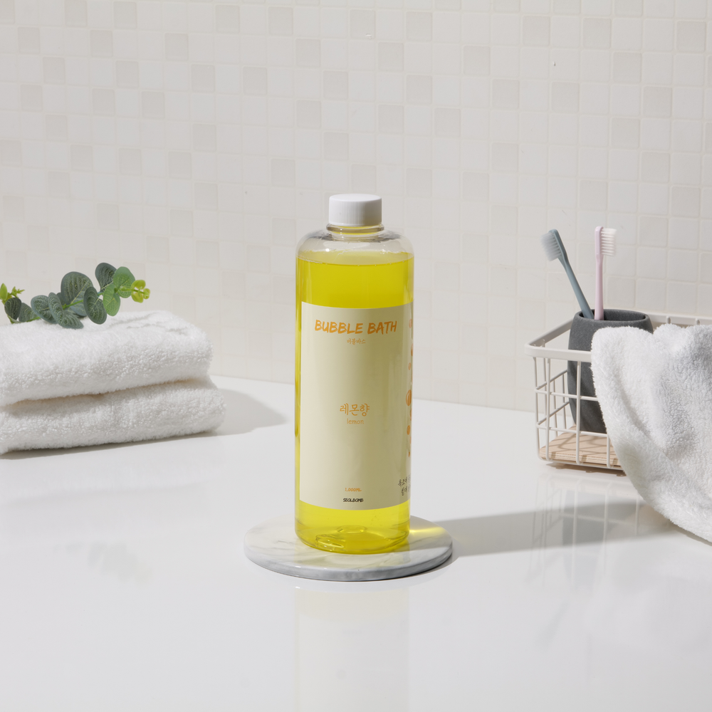 설밤 버블바스 1000ml 아기 유아 거품 목욕 입욕제 체리블라썸 - 상세 이미지 5