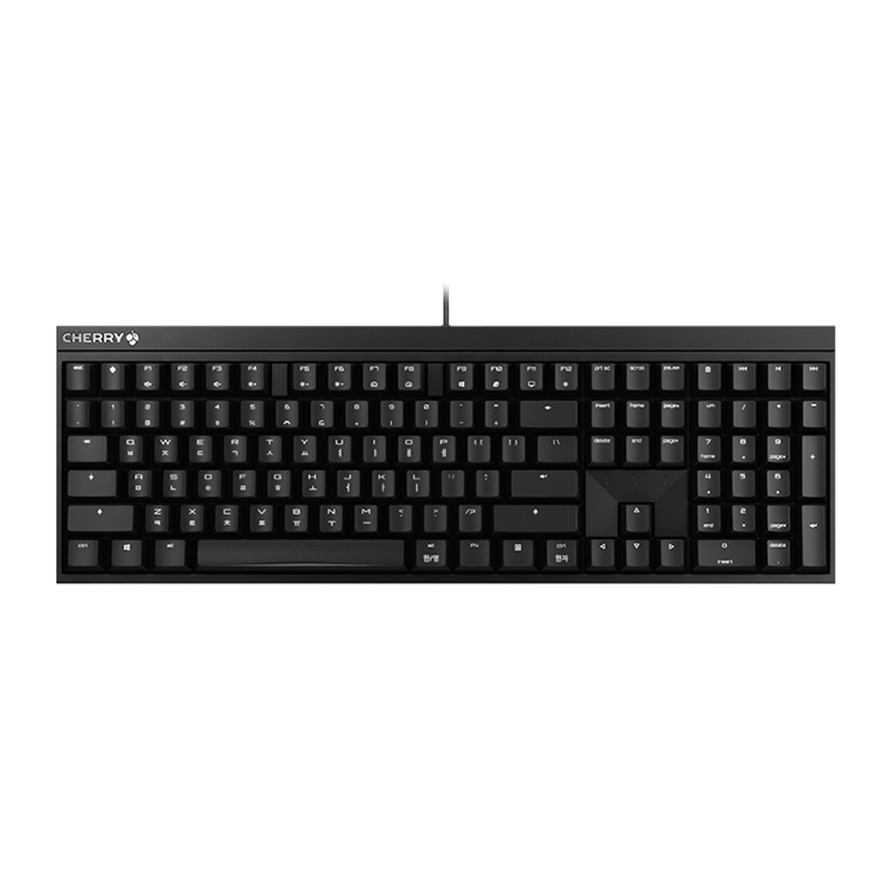 체리 키보드 MX BOARD 2.0S 2A 블랙 저소음 적축 기계식 유선 게이밍 키보드 - 메인 이미지