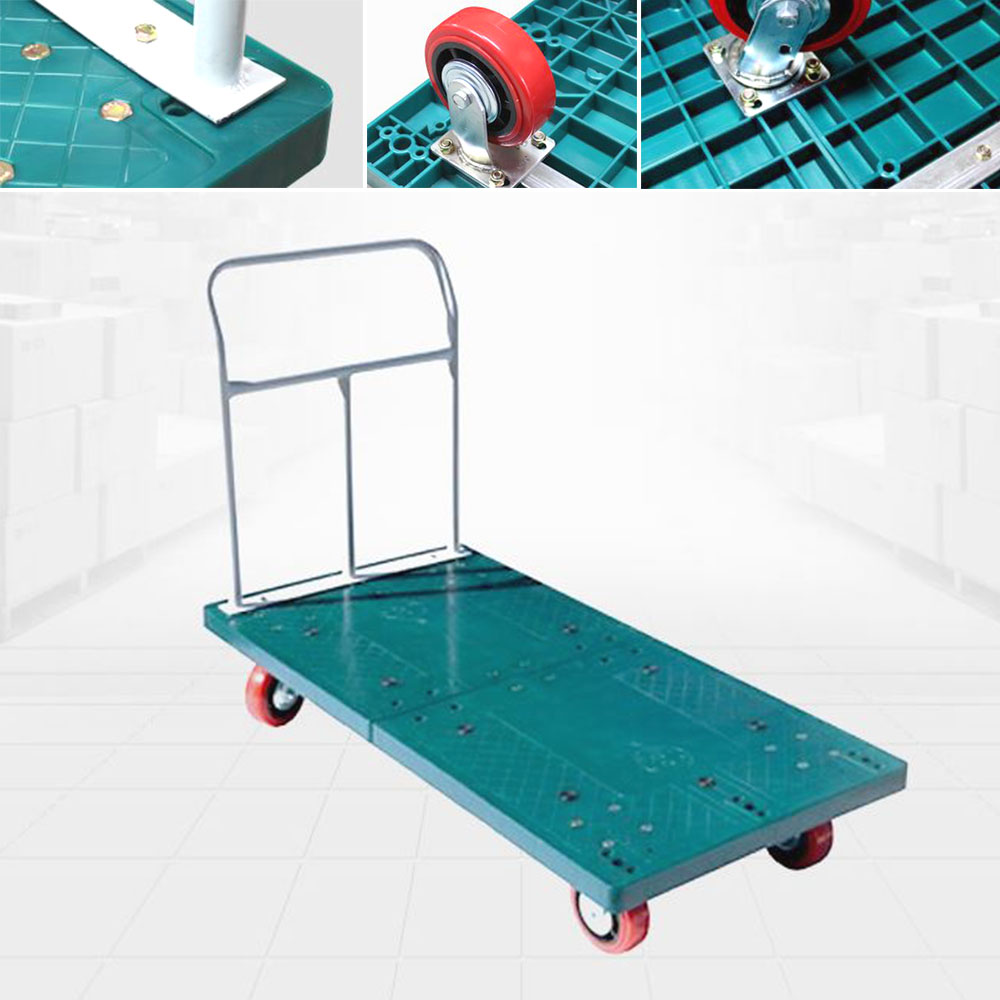 고정식 직사각 핸드카 물류운반 작업용 짐수레 방향전환 구루마