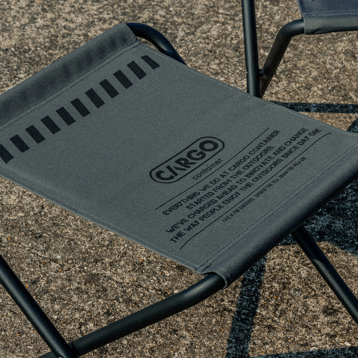 카고컨테이너 와이드 비비큐 폴딩 체어 바베큐 1+1 그레이