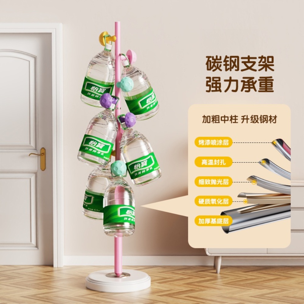 버섯행거 모자 스탠드행거 옷걸이 알록달록 머쉬룸 스탠드 침실 튼튼한 코트랙 - 상세 이미지 3