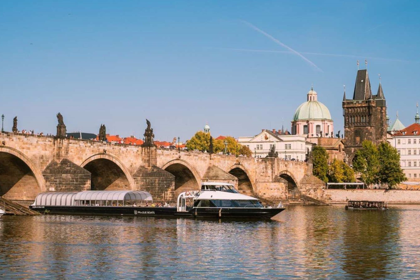 체코 프라하 | 블타바 강 유리 보트 점심 크루즈 이미지 2