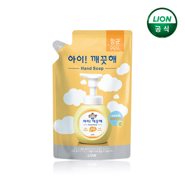 아이깨끗해 핸드워시 순 450ml 리필 / 490ml 용기 거품형 손세정제