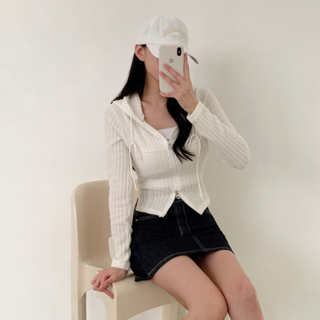 [물빠짐X/속바지O] 리코 논페이드 스티치 청치마 탄탄 생지 미니스커트 상세 이미지 19