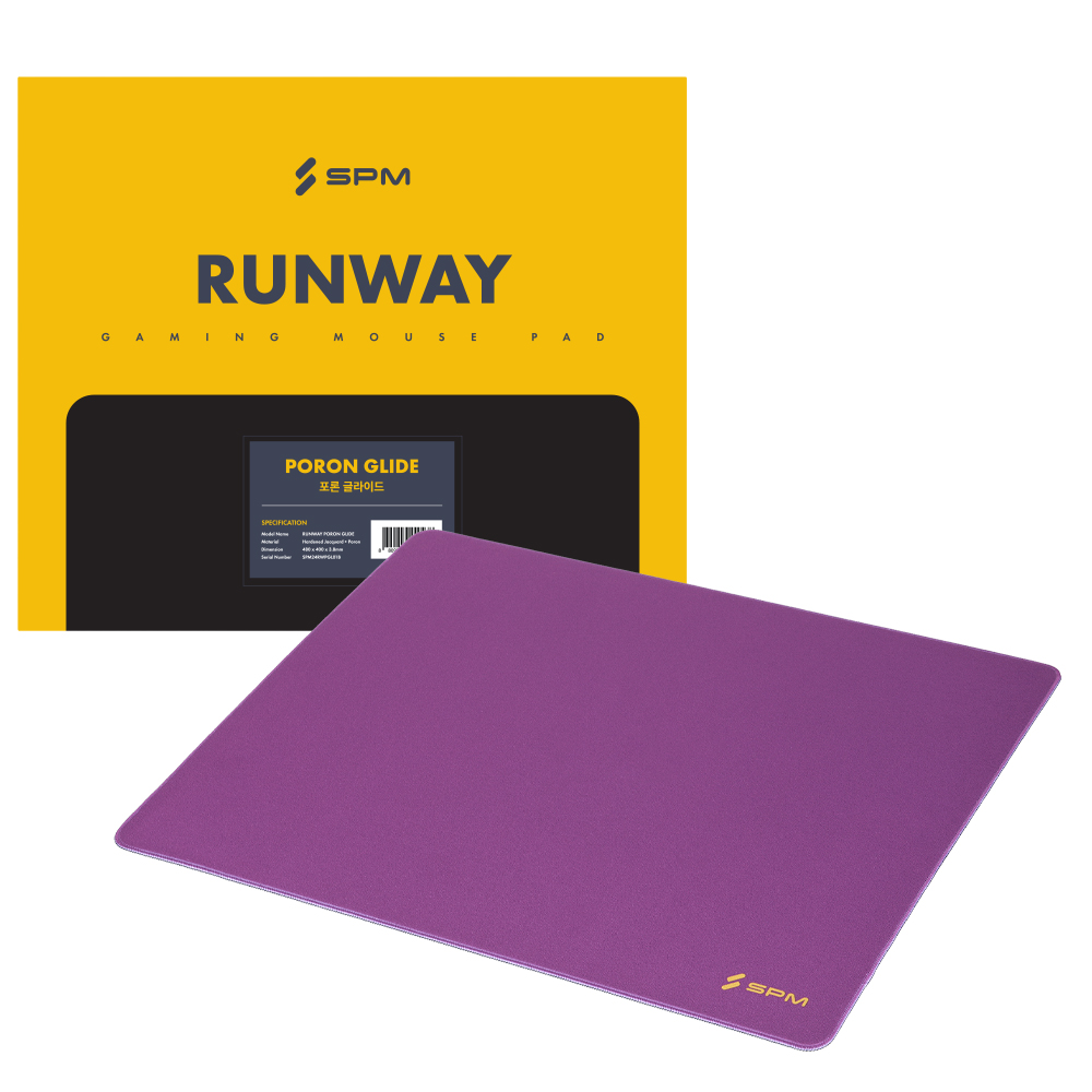 SPM RUNWAY PORON GLIDE 런웨이 포론 글라이드 게이밍 마우스패드 - 상세 이미지 4
