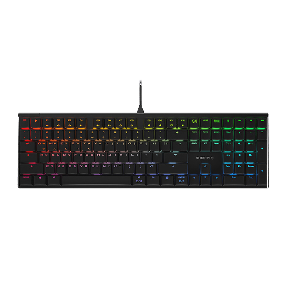 체리 키보드 MX BOARD 10.0 LP RGB 블랙 적축 유선 기계식 키보드 - 상품 이미지