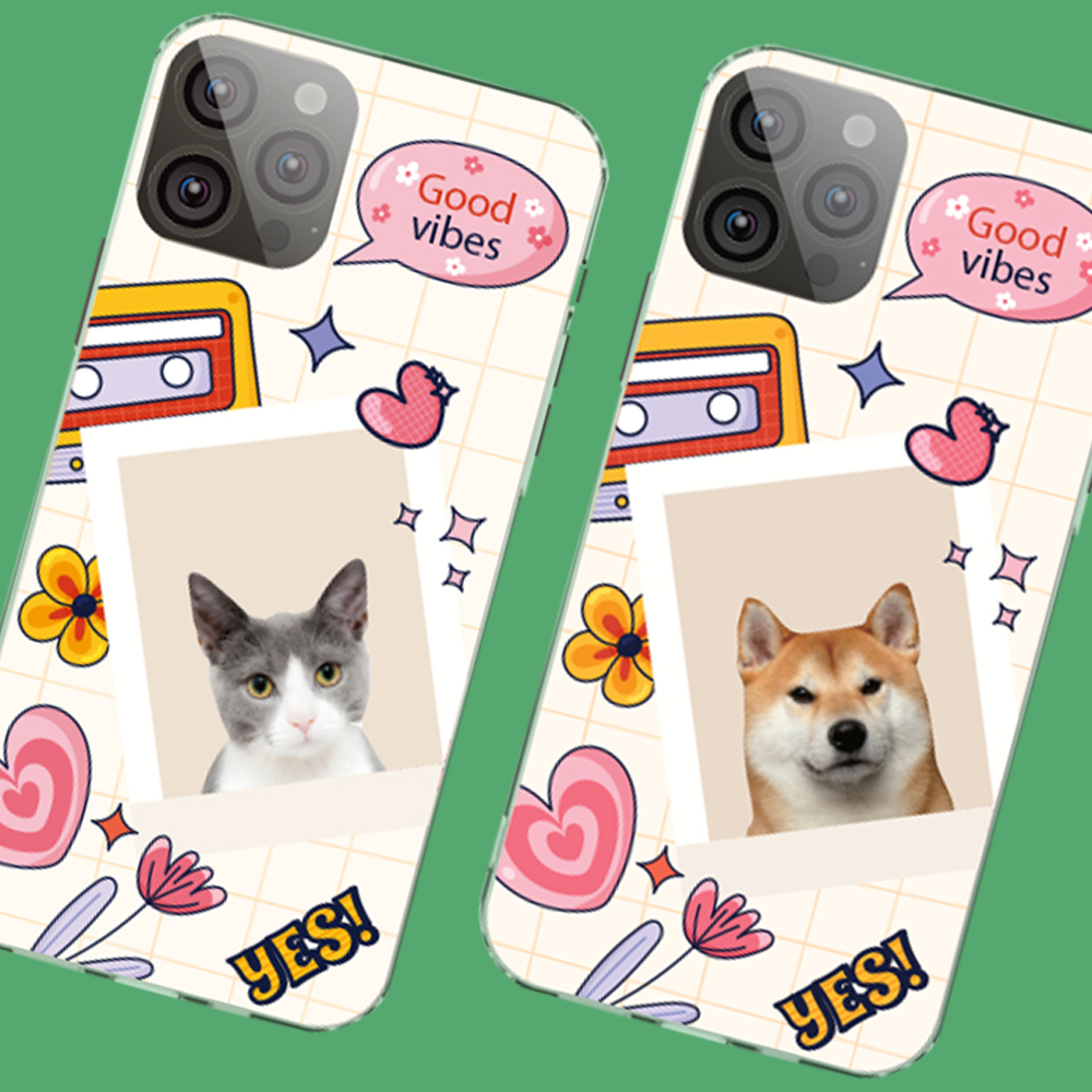 강아지 고양이 핸드폰 케이스 제작 커스텀 젤리 아이폰16프로 맥스 로맨틱러브 - 상세 이미지 2