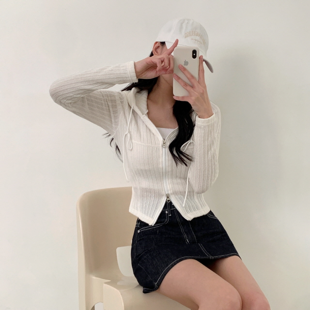 [물빠짐X/속바지O] 리코 논페이드 스티치 청치마 탄탄 생지 미니스커트 상세 이미지 20