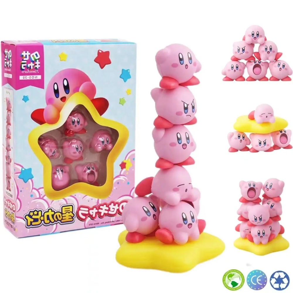Star-shaped Kirby Plush Building Block Toy Set