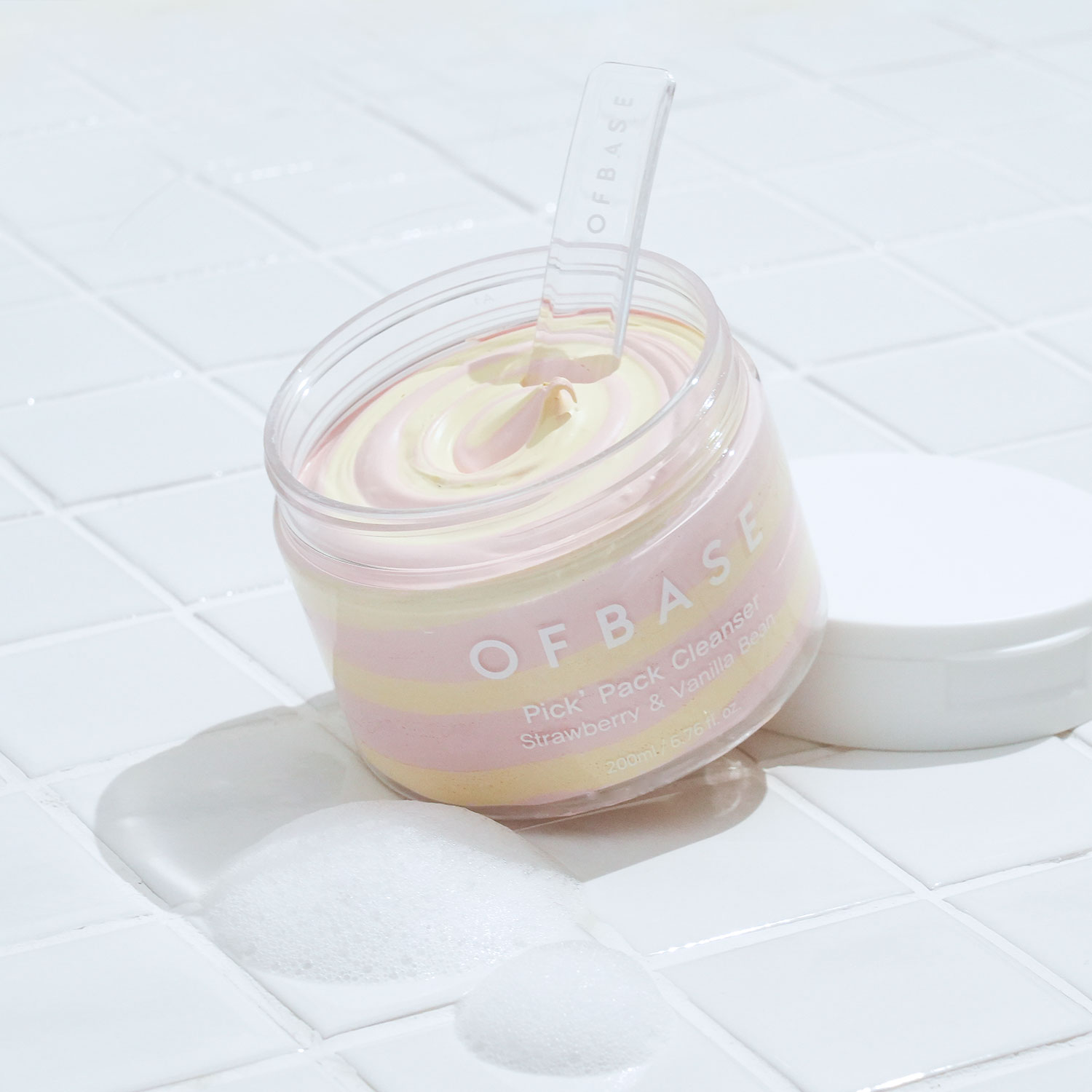 오브베이스 저자극 약산성 팩클렌저, 딸기 & 바닐라빈 200ml 블랙헤드 케어 모공·각질·피지·노폐물 제거 - 상세 이미지 5