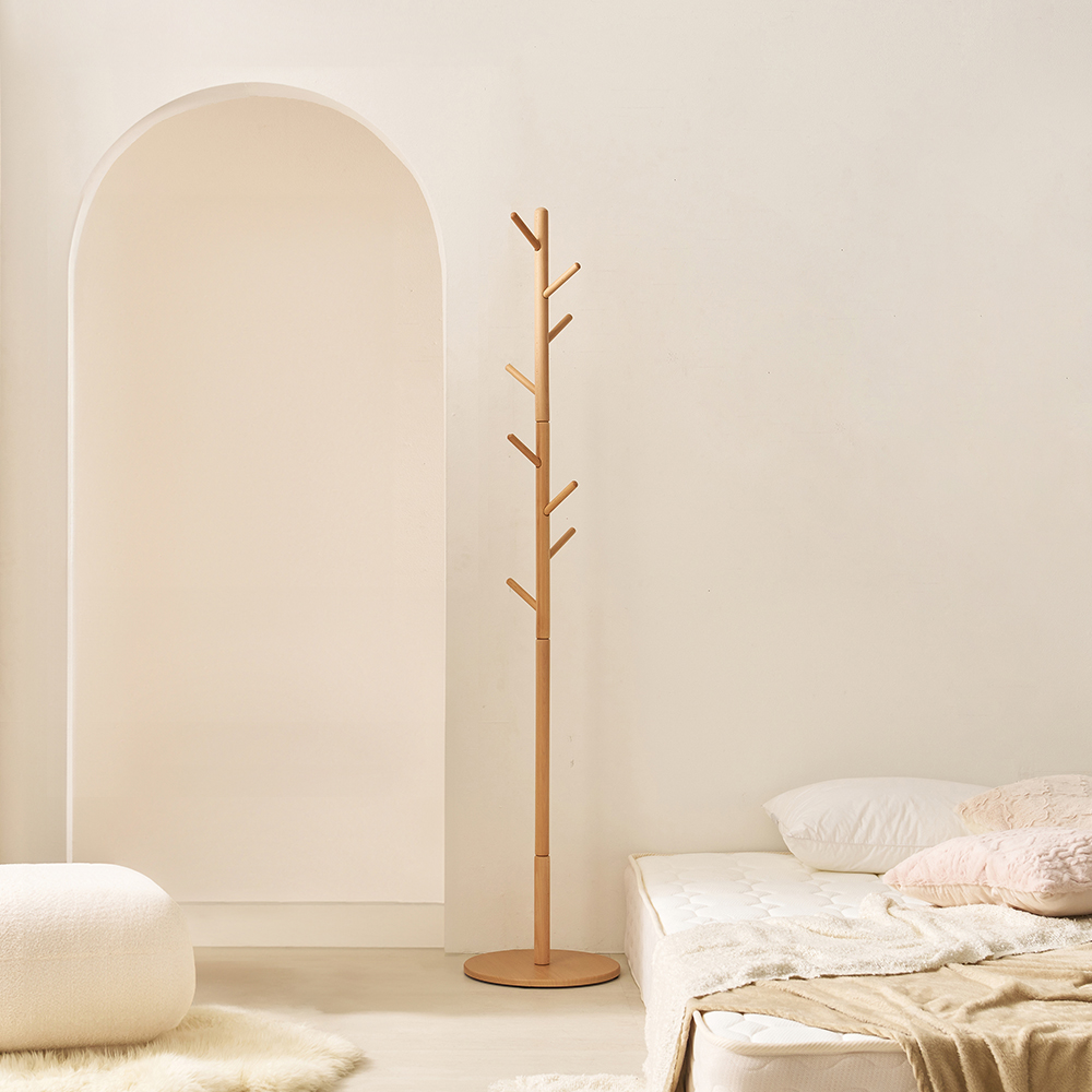 브랜치 너도밤나무 스탠드 옷걸이