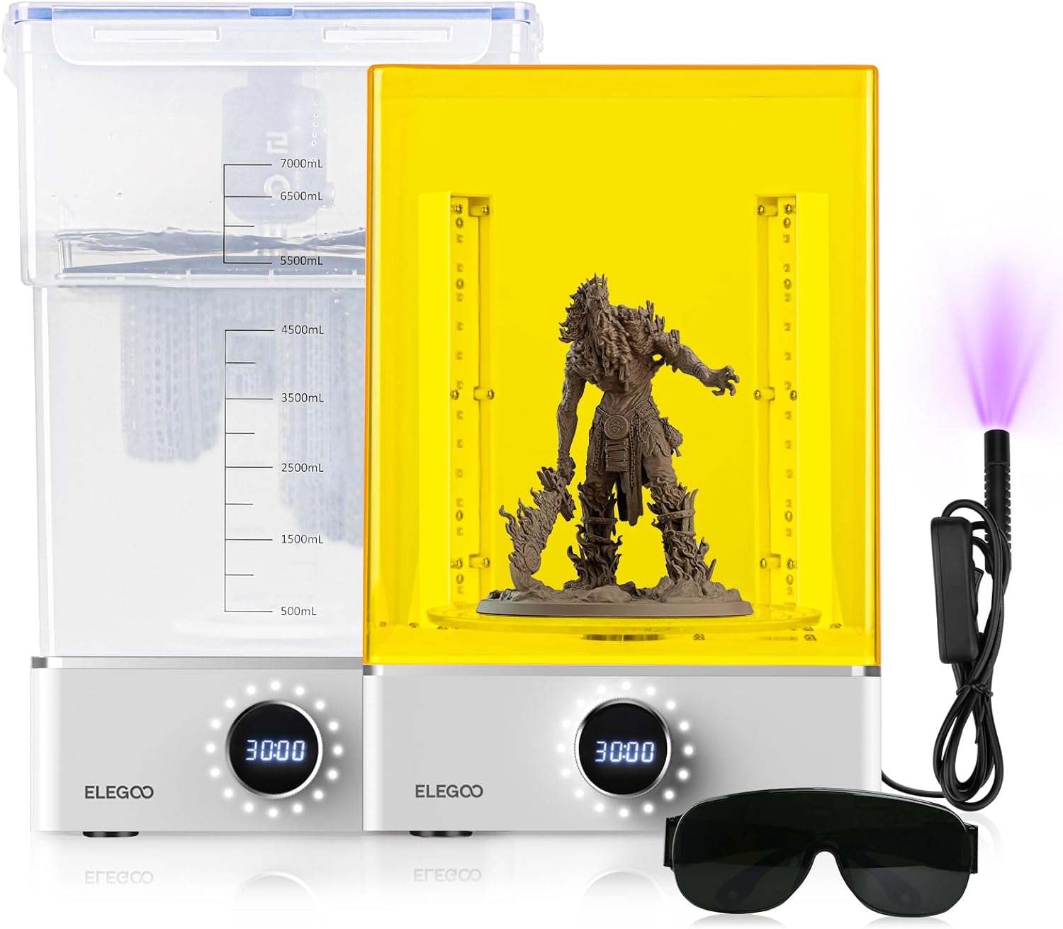 ELEGOO 머큐리 X 번들 대형 레진 세척 UV 경화기 3D 프린트 - 메인 이미지