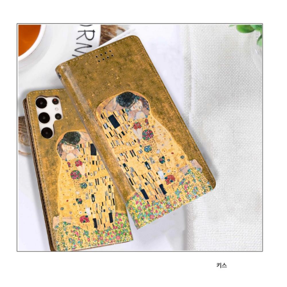 명화 플립형 가죽 카드 지갑 케이스 꽃피는아몬드나무, 갤럭시 점프3 이미지 6
