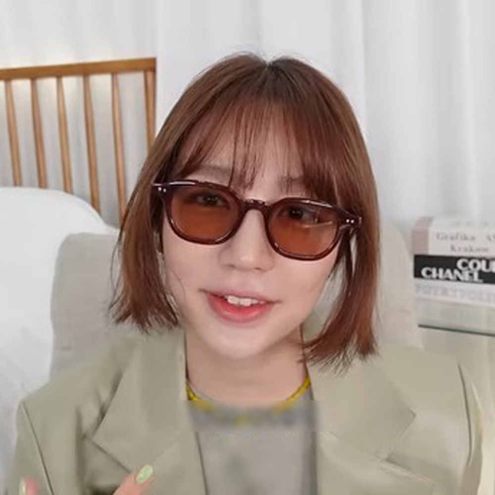 프로젝트프로덕트 RS3 C2 브라운 뿔테 틴트 렌즈 알 작은 빈티지 긱시크 선글라스 이미지 7