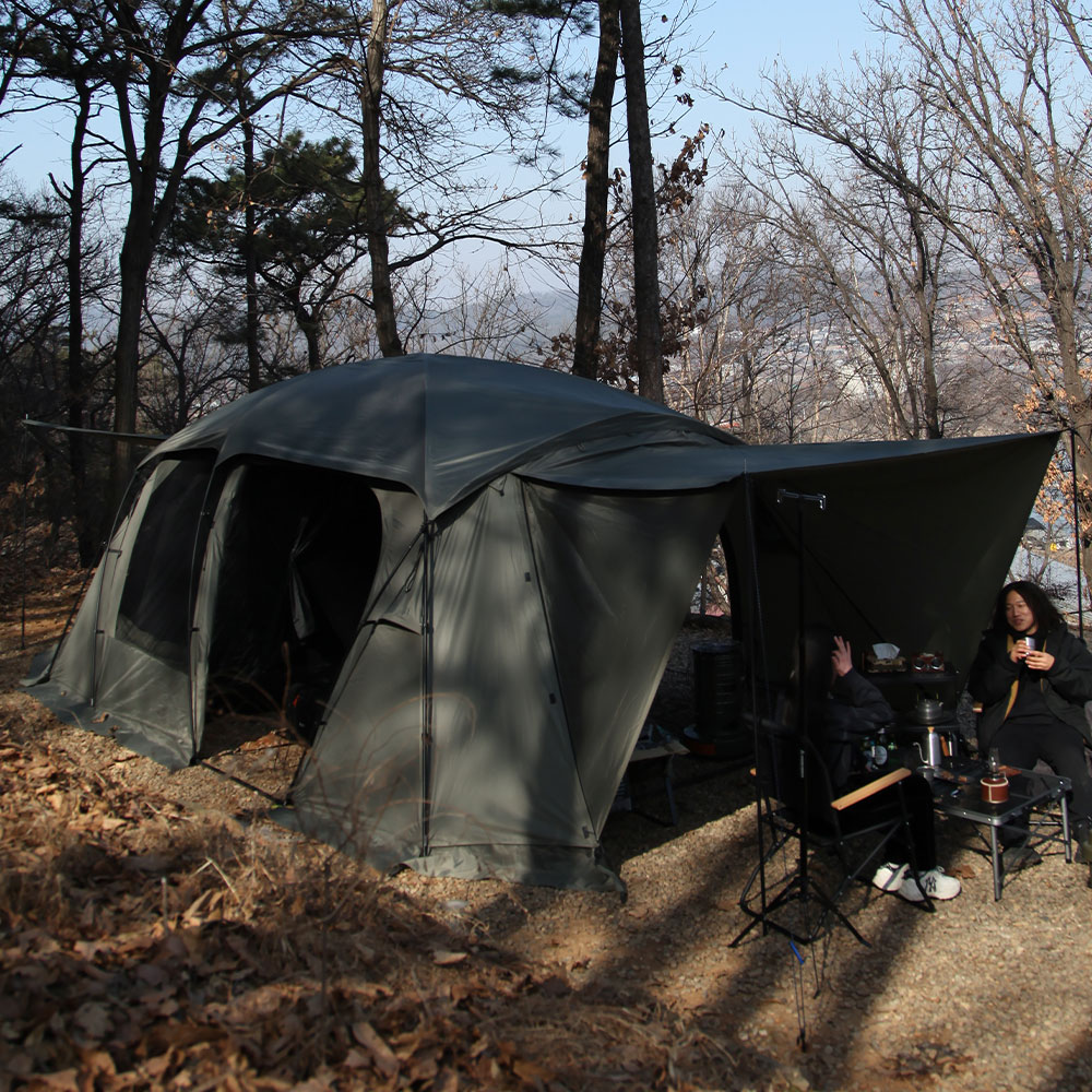 블루폴 코퍼닉스 리빙쉘텐트 쉘터 거실형 대형 장박 감성 터널형 캠핑텐트 사하라샌드