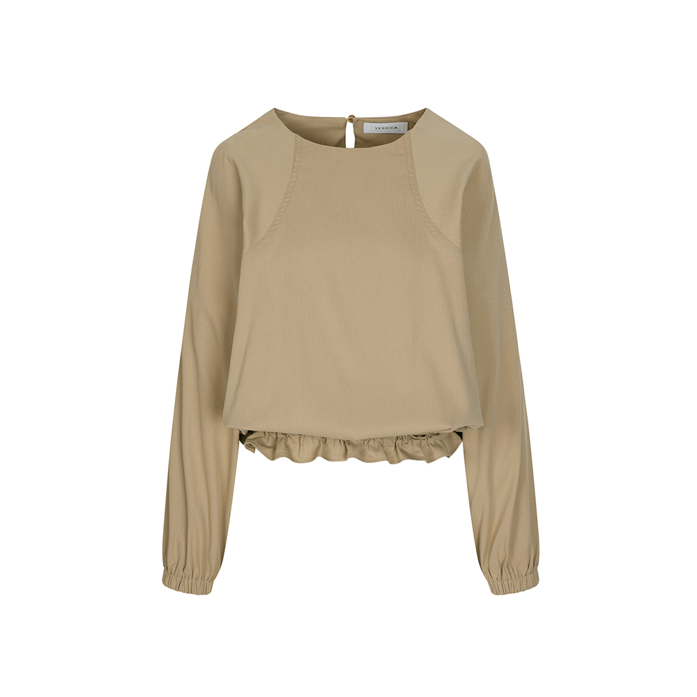 예시카 루즈핏 밑단 스트링 블라우스 YI1BL424